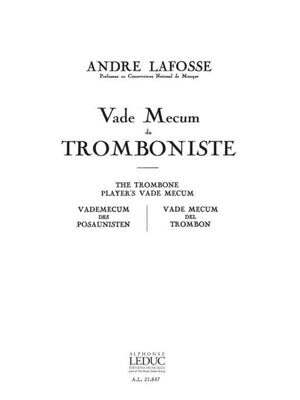 ラフォッセ ヴァデメクム トロンボーン奏者必修の練習課題 - 楽譜/スコア