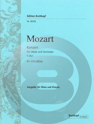 モーツァルト／オーボエ協奏曲・ハ長調・KV.314《輸入オーボエ楽譜》