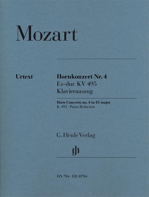 モーツァルト／ホルン協奏曲 第4番 変ホ長調 K. 495 (ピアノ・リダクション)《輸入ホルン楽譜》の画像