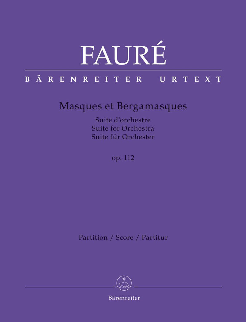 フォーレ／組曲『マスクとベルガマスク』作品112(スコア・パート譜セット)