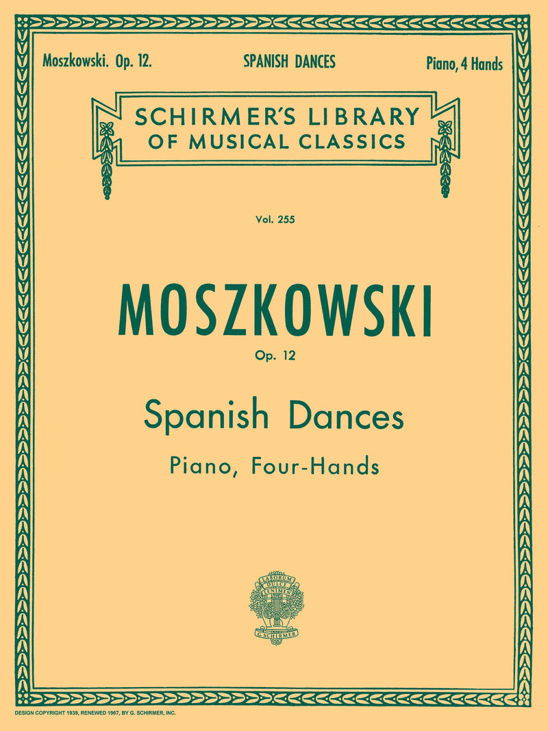 モシュコフスキ／5つのスペイン舞曲 op.12《輸入ピアノ楽譜》