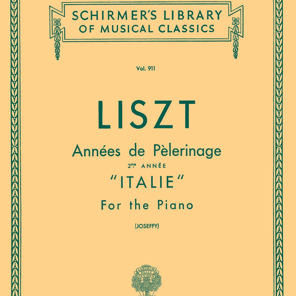 リスト／巡礼の年 第2年「イタリア」《輸入ピアノ楽譜》