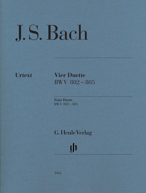 【10周年Sale!】J.S.バッハ／4つのデュエット BWV 802-805【指番号なし】 (原典版/ヘンレ社)《輸入ピアノ楽譜》（※在庫なくなり次第セール終了となります）の画像