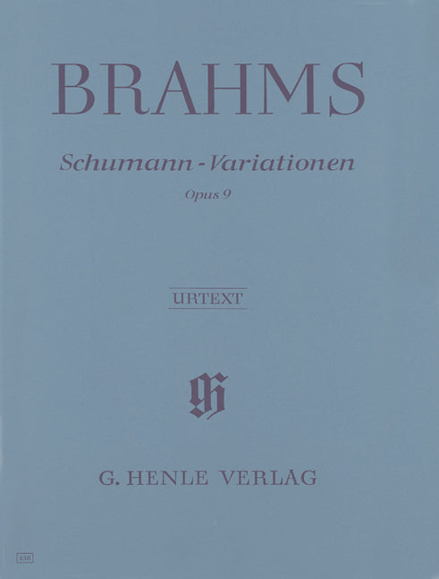 ブラームス／シューマンの主題による変奏曲 op.9 (原典版/ヘンレ社)《輸入ピアノ楽譜》の画像