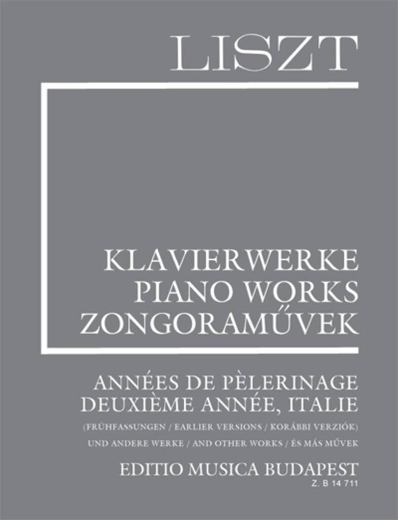 【決算セール】リスト全集 補遺 13 巡礼の年報 第2年 イタリア（初期稿）《輸入ピアノ楽譜》
