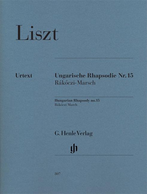 【Big Sale!】リスト／ハンガリー狂詩曲 第15番「ラコーツィ行進曲」 (原典版/ヘンレ社)《輸入ピアノ楽譜》（※在庫なくなり次第セール終了となります）の画像