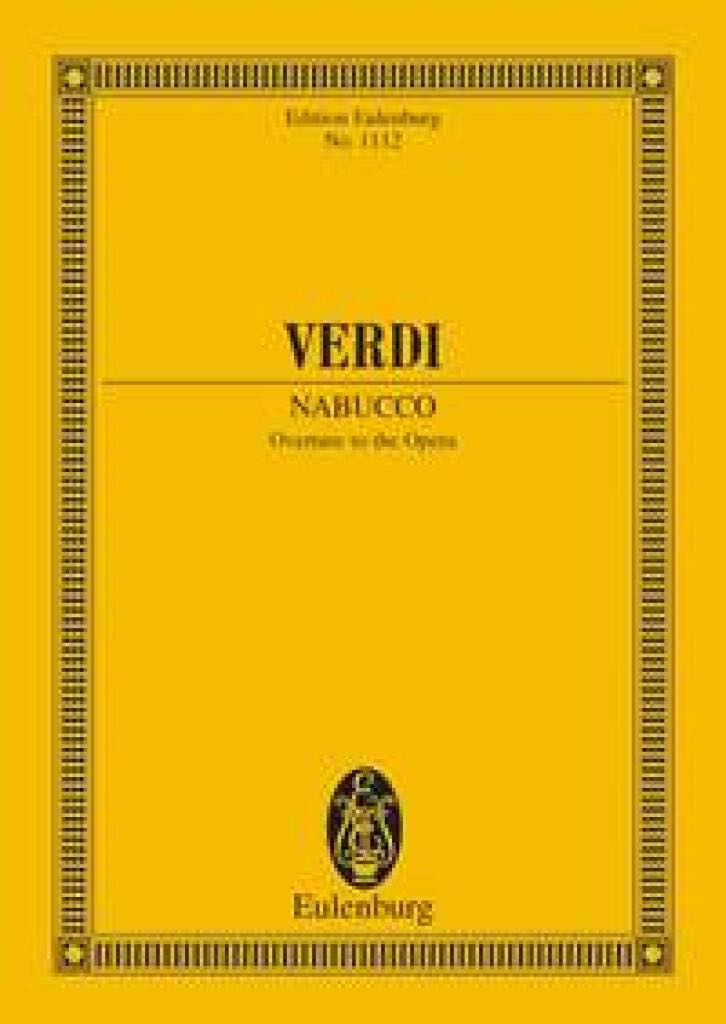 ヴェルディ／「ナブッコ」序曲（オイレンブルグ版）《輸入オーケストラスコア》