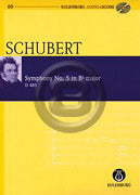 シューベルト／交響曲 第5番 変ロ長調 D 485(オイレンブルク版)《輸入オーケストラ・スタディスコア》の画像