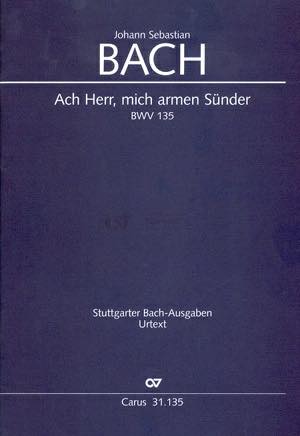 J.S.バッハ／ああ主よ、哀れな罪びとなるわれを BWV135《輸入ヴォーカルスコア》