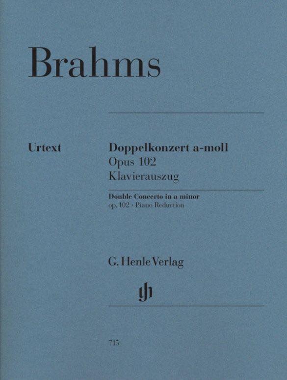 ブラームス／ヴァイオリンとチェロのための二重協奏曲 イ短調 作品102(ピアノ・リダクション)《輸入弦楽二重奏楽譜》