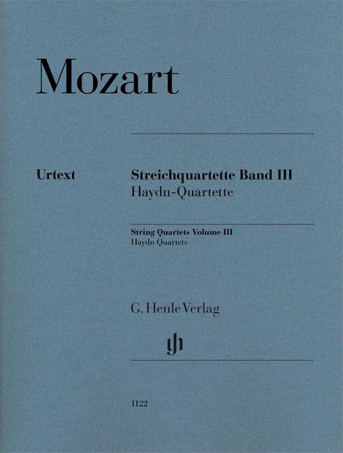 モーツァルト／弦楽四重奏曲集 第3巻《各パート譜セット》《輸入弦楽四重奏楽譜》