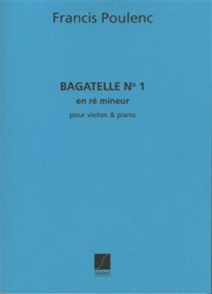 プーランク／バガテル 第1番《輸入ヴァイオリン楽譜》の画像