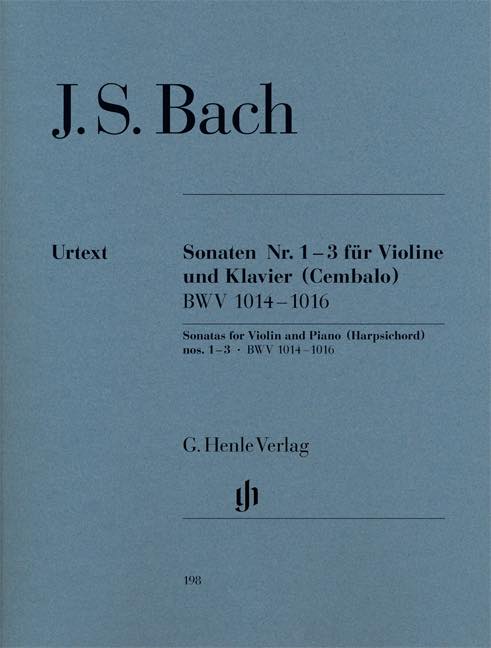 ヴァイオリンとピアノ(チェンパロ)のためのソナタ集 Nos. 1-3 BWV 1014-1016 《輸入ヴァイオリン楽譜》の画像