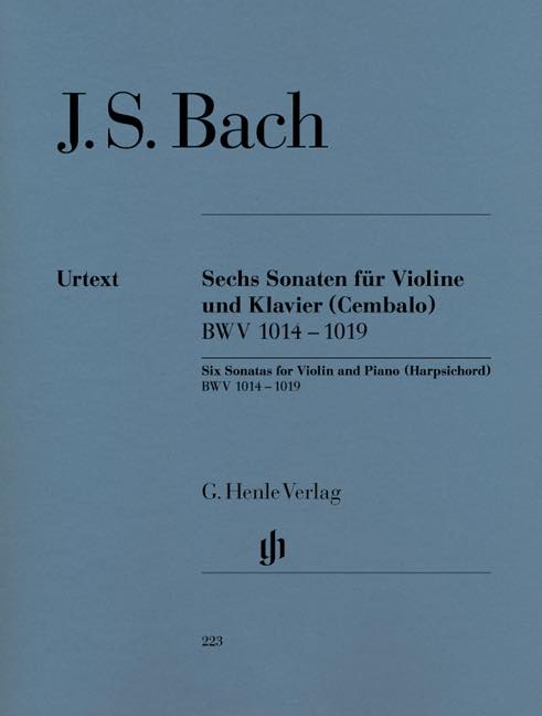 バッハ／6つのヴァイオリン・ソナタ集 BWV 1014 - 1019《輸入ヴァイオリン楽譜》の画像