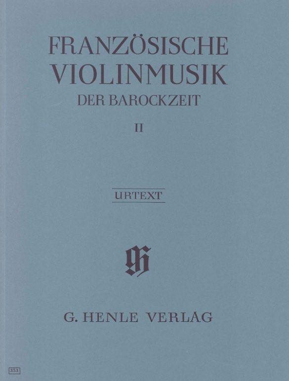 フランス・バロック時代のヴァイオリン作品集 第2巻《輸入ヴァイオリン楽譜》