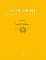 シューベルト／歌曲集 第4巻（低声用）《輸入声楽，合唱譜》※出版社都合により、納期にお時間をいただく場合がございますの画像