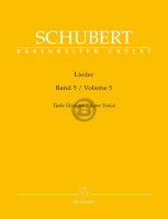 シューベルト／歌曲集 第5巻（低声用）《輸入声楽，合唱譜》※出版社都合により、納期にお時間をいただく場合がございますの画像