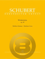 シューベルト／冬の旅 op.89 D911（中声用）《輸入声楽，合唱譜》※出版社都合により、納期にお時間をいただく場合がございますの画像