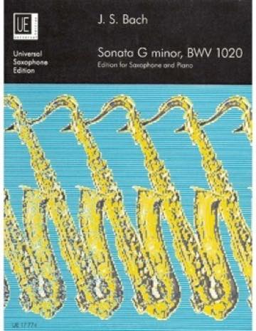 J.S.バッハ／ソナタ ト短調 BWV 1020 (Alto Sax/Piano)《輸入サックス楽譜》の画像