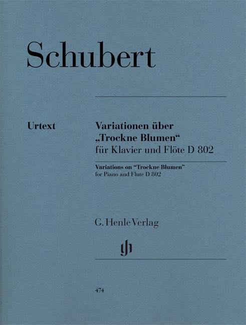シューベルト／「しおれた花」による変奏曲 op. post. 160 D 802《輸入フルート楽譜》の画像