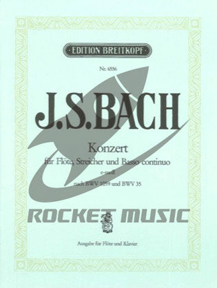 J.S.バッハ／フルート協奏曲・ホ短調・BWV.1059R《輸入フルート楽譜》の画像