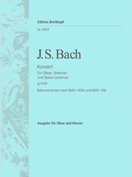 J.S.バッハ／オーボエ協奏曲・ト短調(BWV.156、BWV.1056)《輸入オーボエ楽譜》の画像