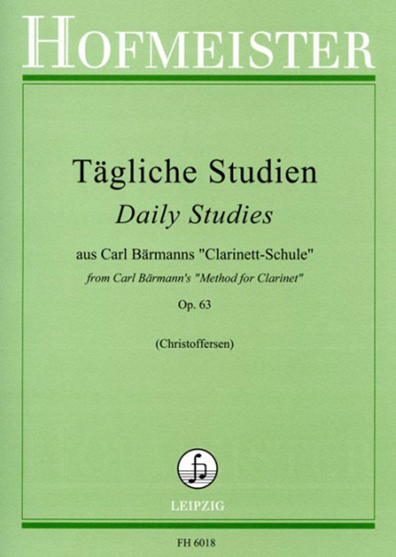 ベールマン／毎日の練習曲 op.63《輸入クラリネット楽譜》
