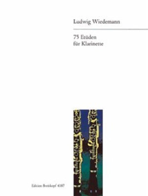 ヴィーデマン／75の練習曲《輸入クラリネット楽譜》※出版社都合により、納期にお時間をいただく場合がございますの画像